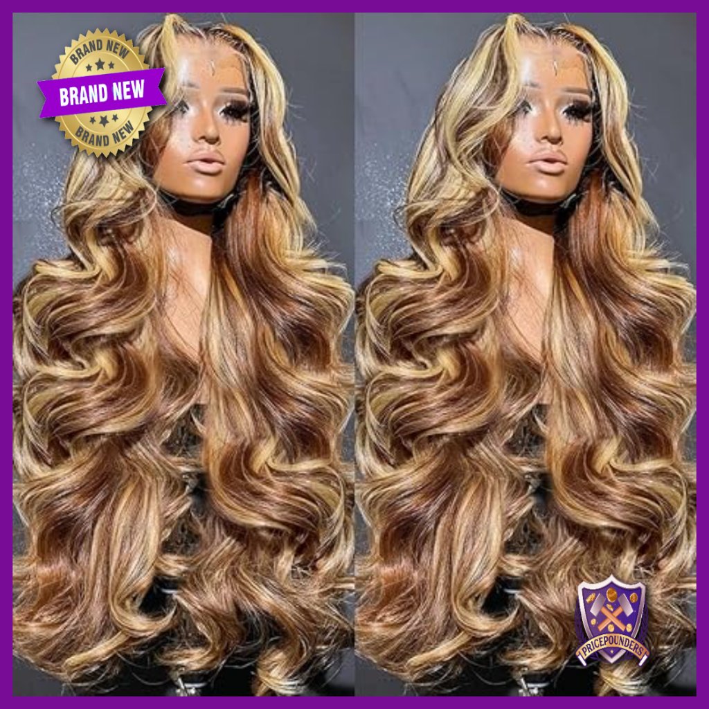 360 Lace Front Human Hair Wig, 26 Inch Body Wave, Medium Cap Size
